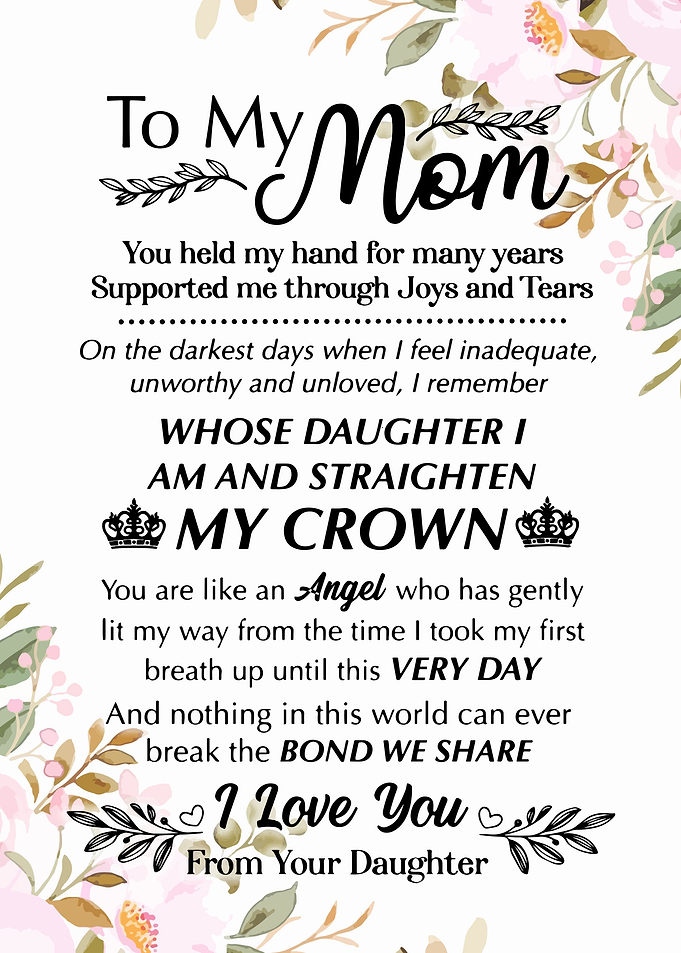 To My Mom Gift