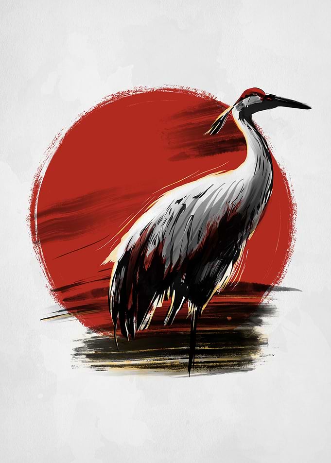 Heron under the sun