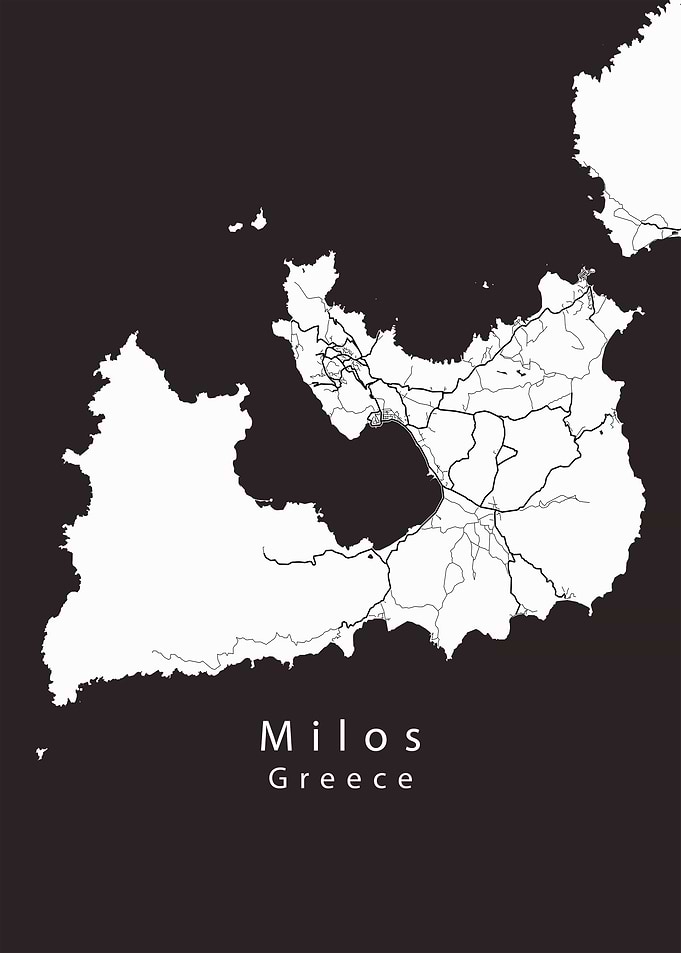 Milos Island Map