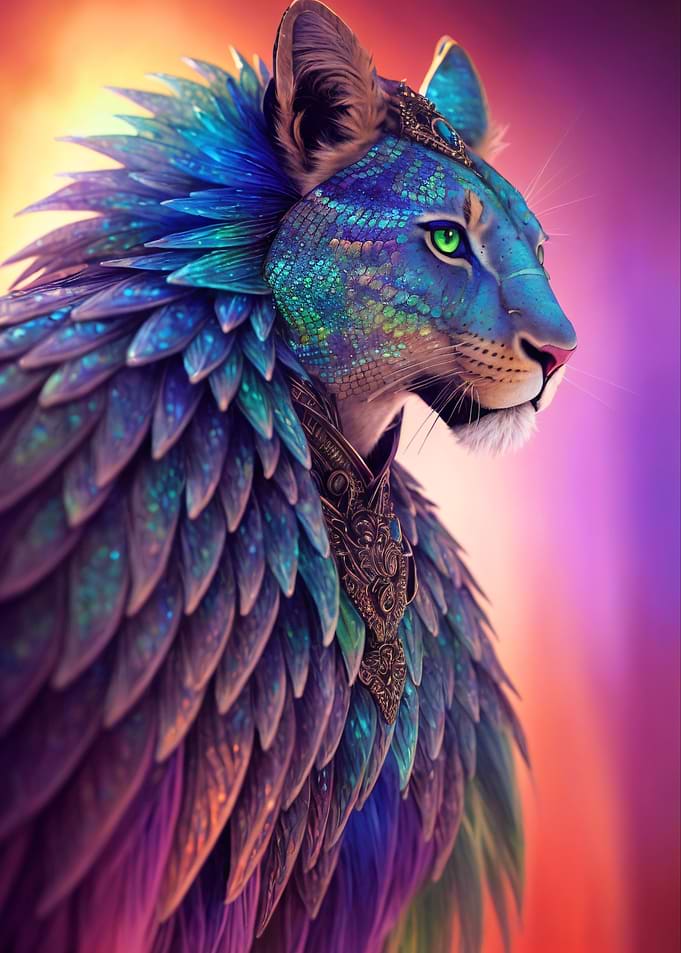 Fantasy Cat Like Dragons