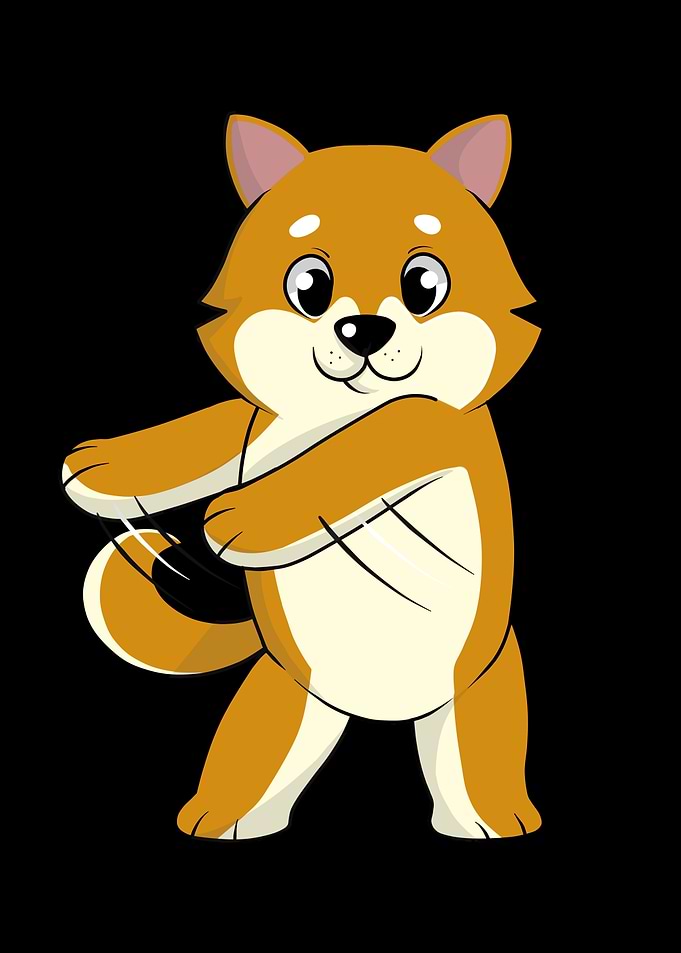 Shiba Inu Flossing