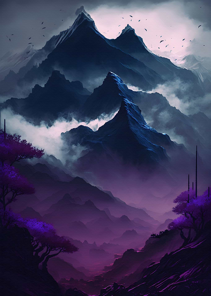 Purple mountain