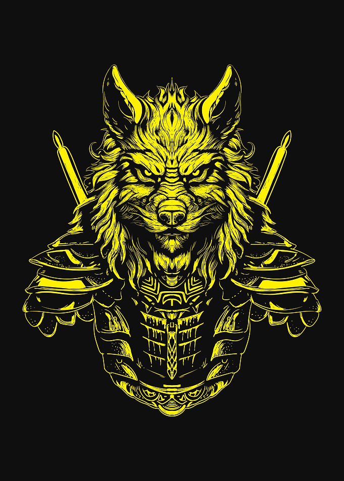 wolf samurai gold