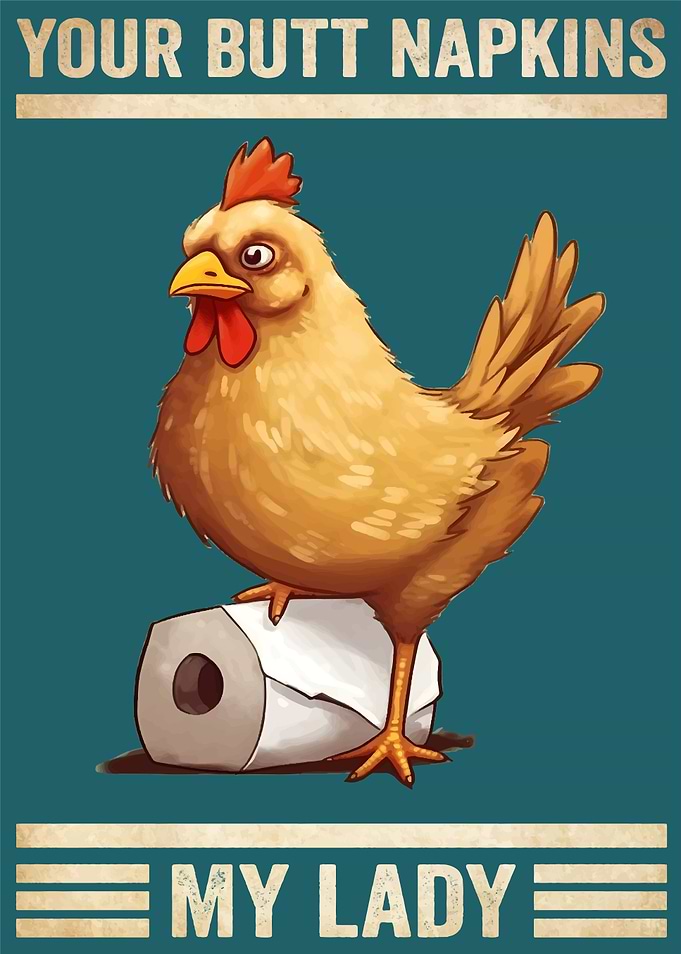 Chicken Your Butt Napkins