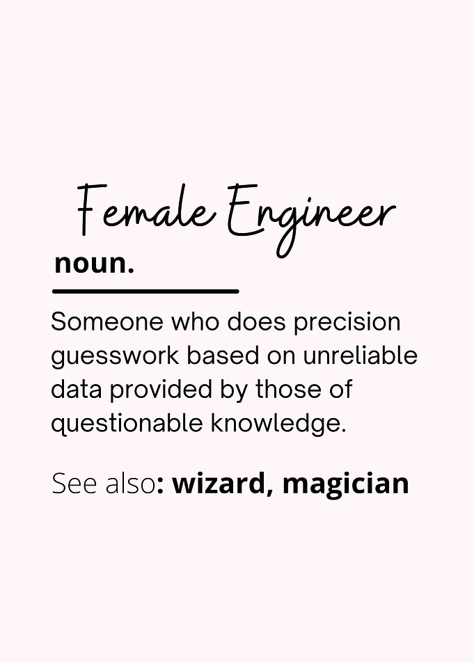 Female Engineer Definition