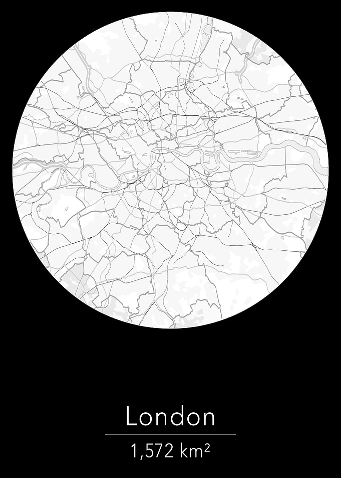 London white round map