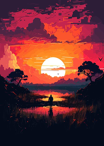 Sunset silhouettes
