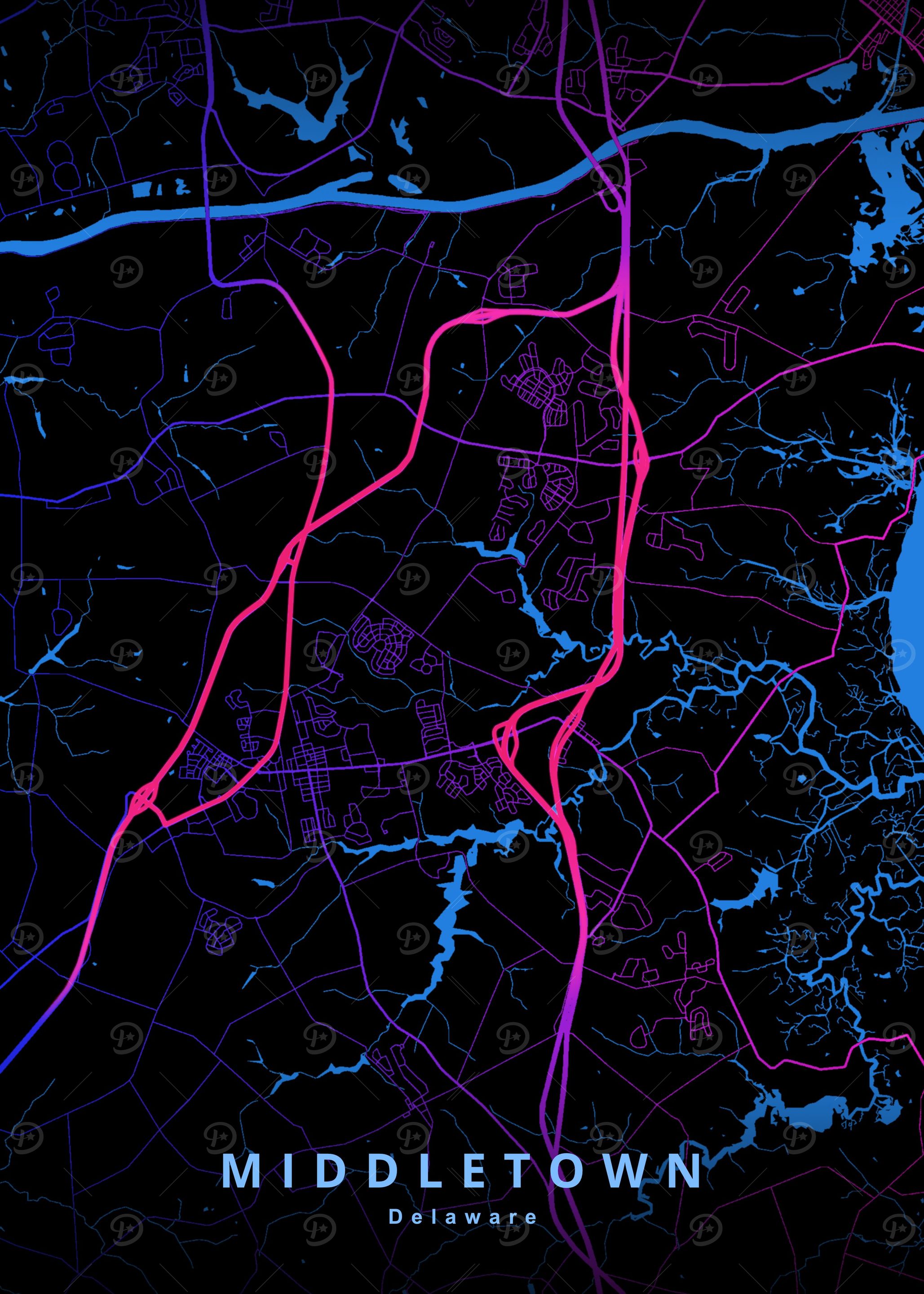 Middletown DE Map