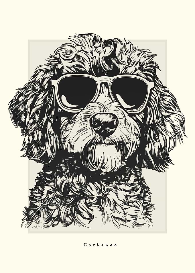Cockapoo Illustration