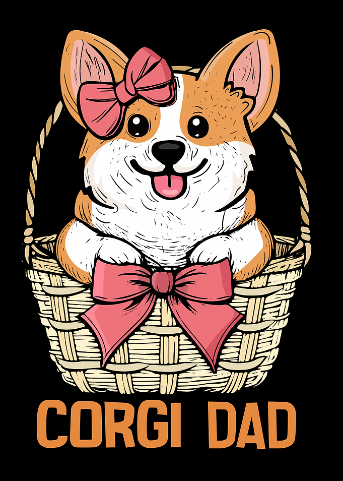 Corgi Dad Dog Gift Men