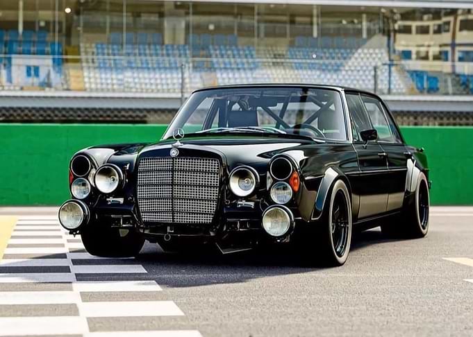 black old car