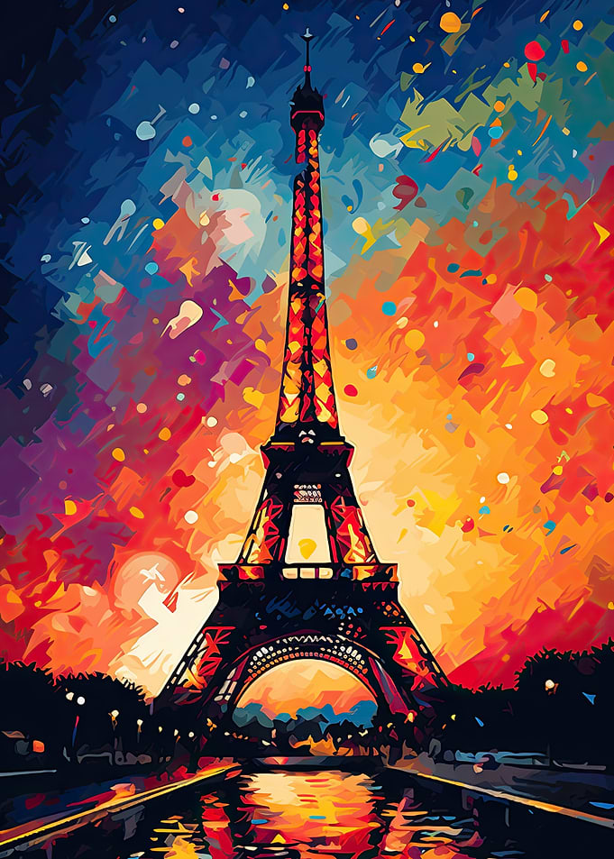 Eiffel Tower Painting