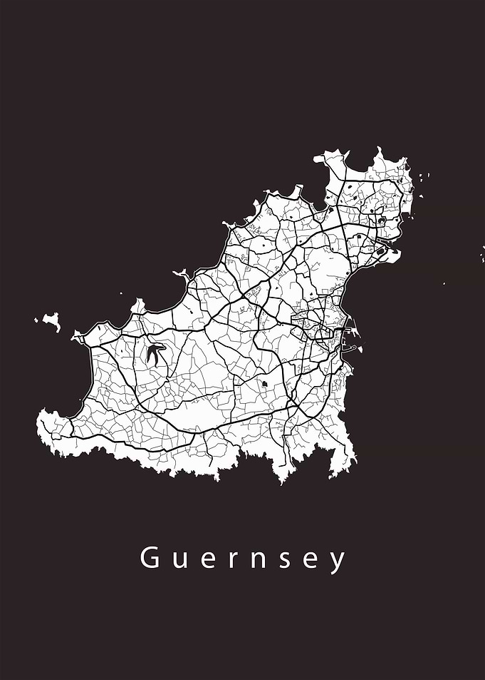 Guernsey Island Map