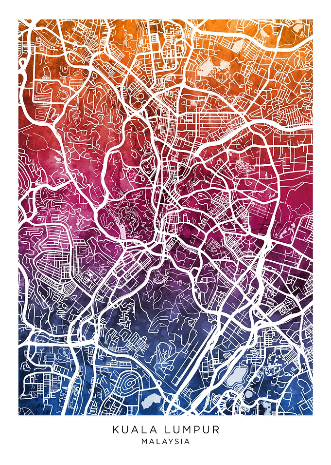 Kuala Lumpur Malaysia Map