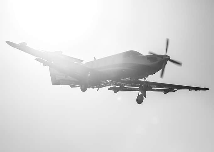 PC12 sunny approach