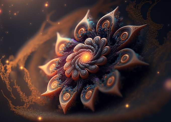 Magical cosmic lotus