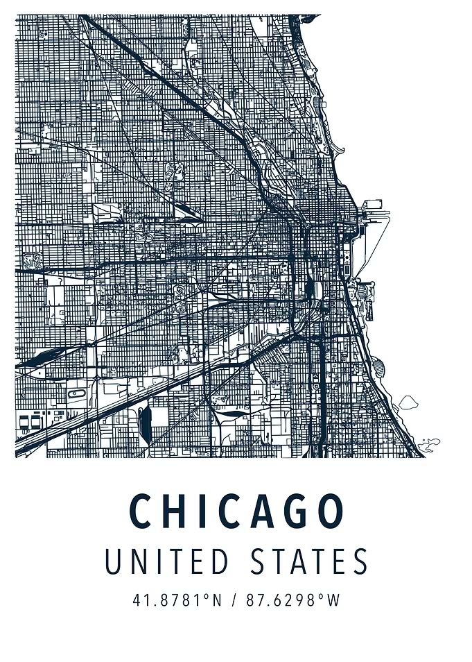 chicago simple map