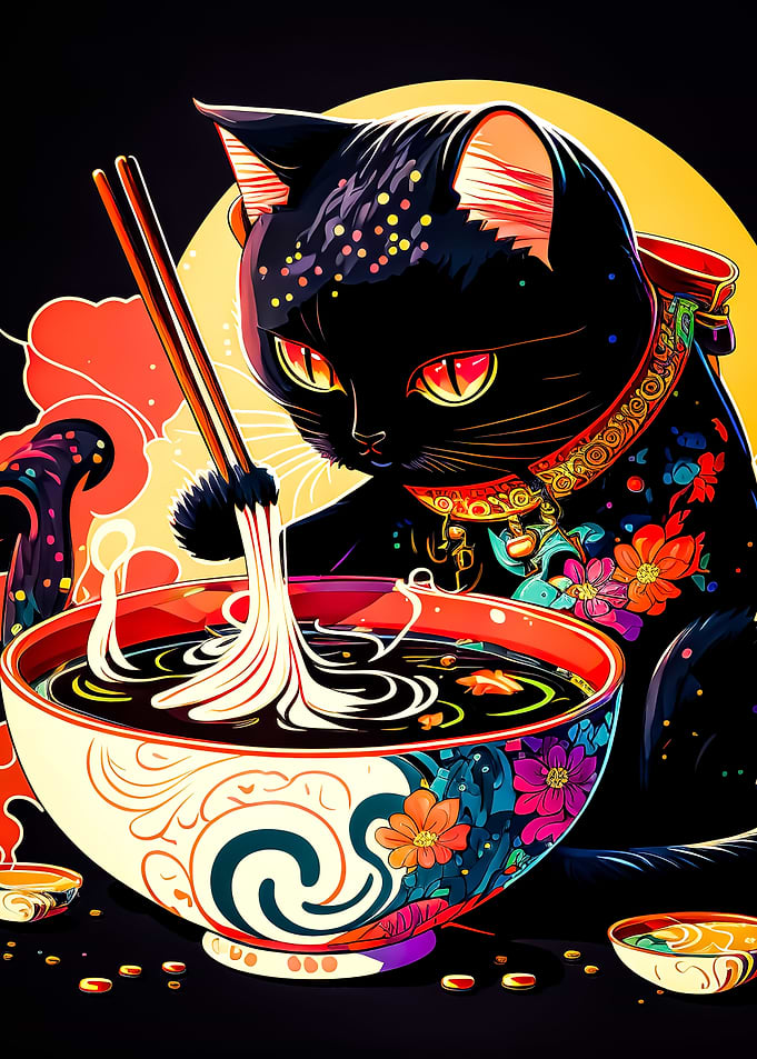 cat ramen japan