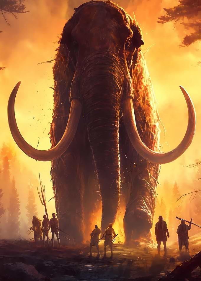 Funny Mammoth Stone Age