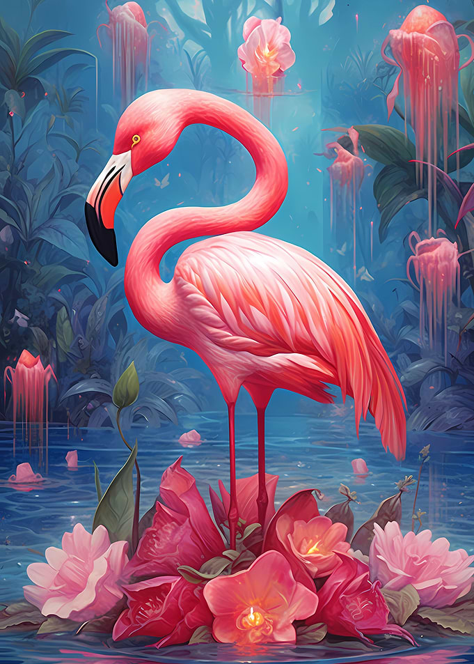 Flamingo Colorful