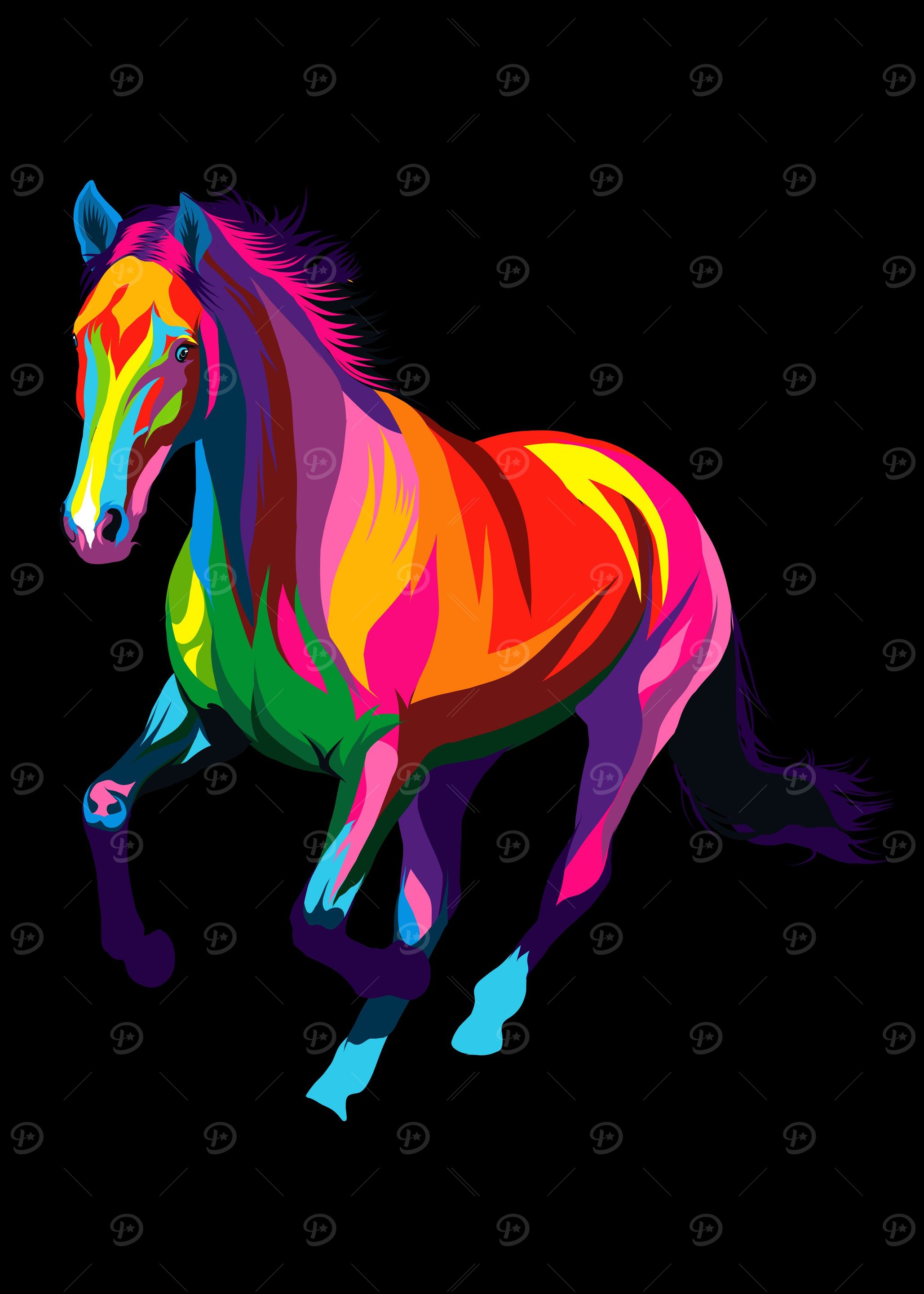 Horse running