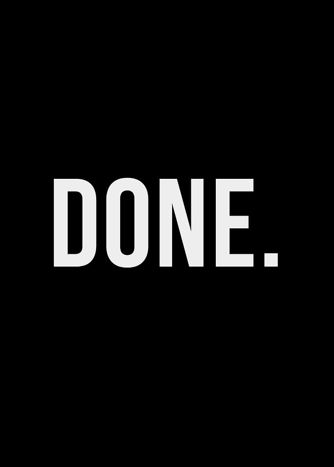 Done text