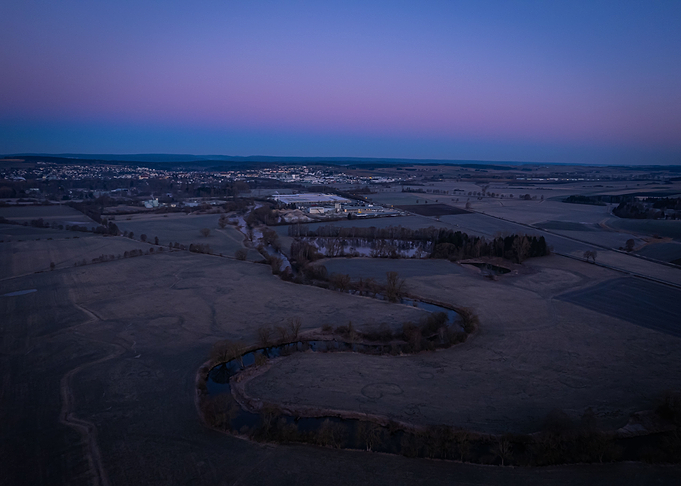 Purple morning sky