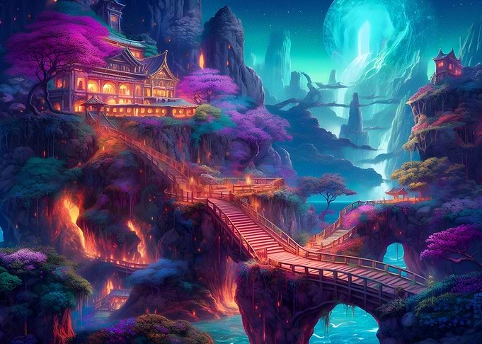 fantasy magic night