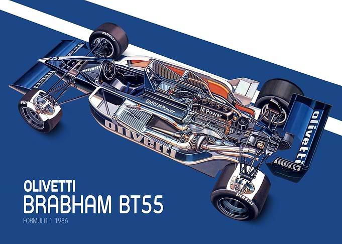 Brabham BT55 cutaway