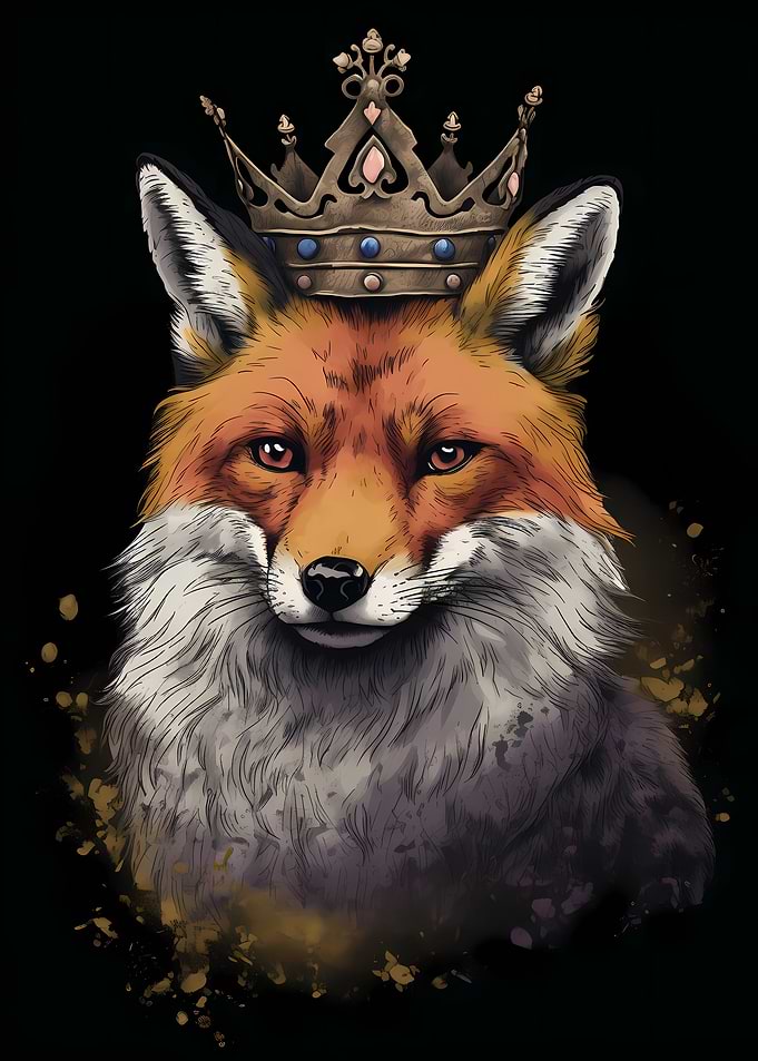 Fox With Crown