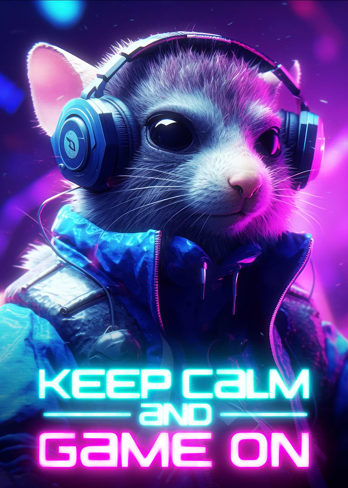 Hamster Gaming Game On