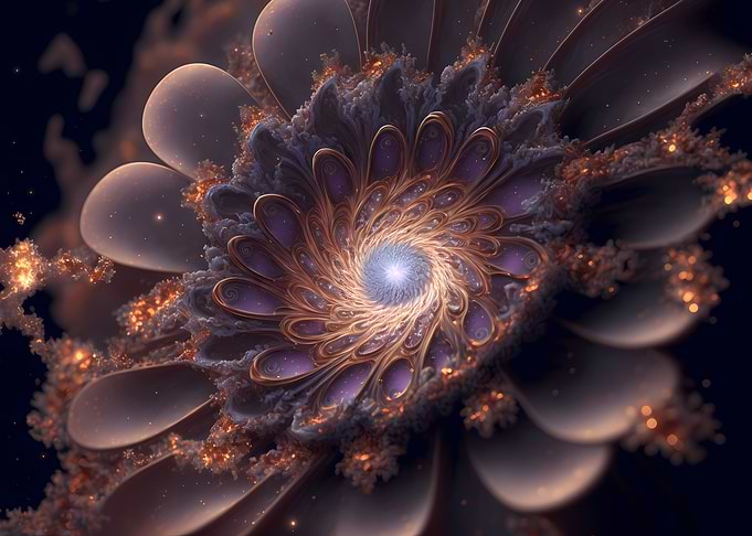 Magical cosmic lotus