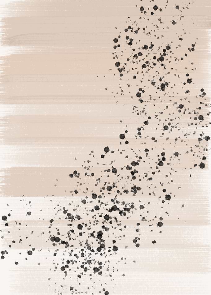 Abstract Ink Spray Canvas