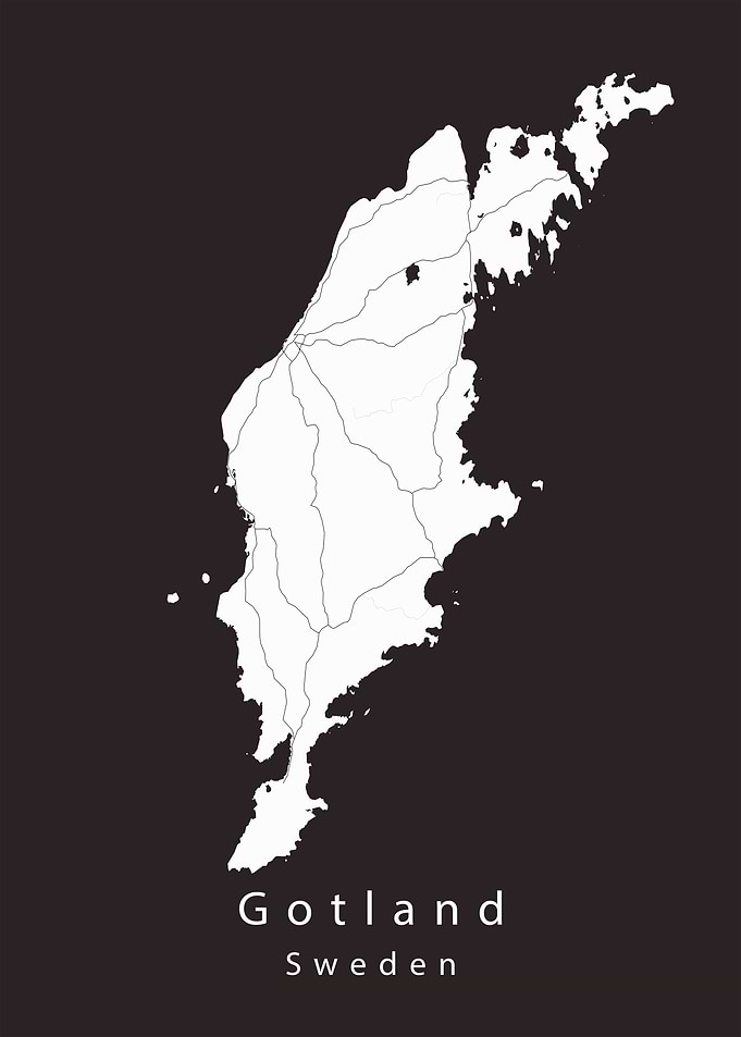 Gotland Island Map