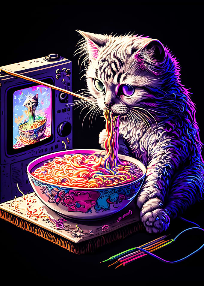 cat ramen japan