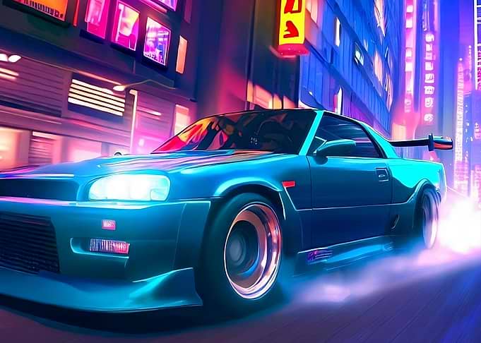 Drifting Skyline GTR