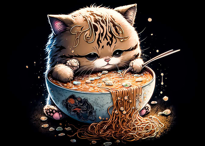 cat ramen japan