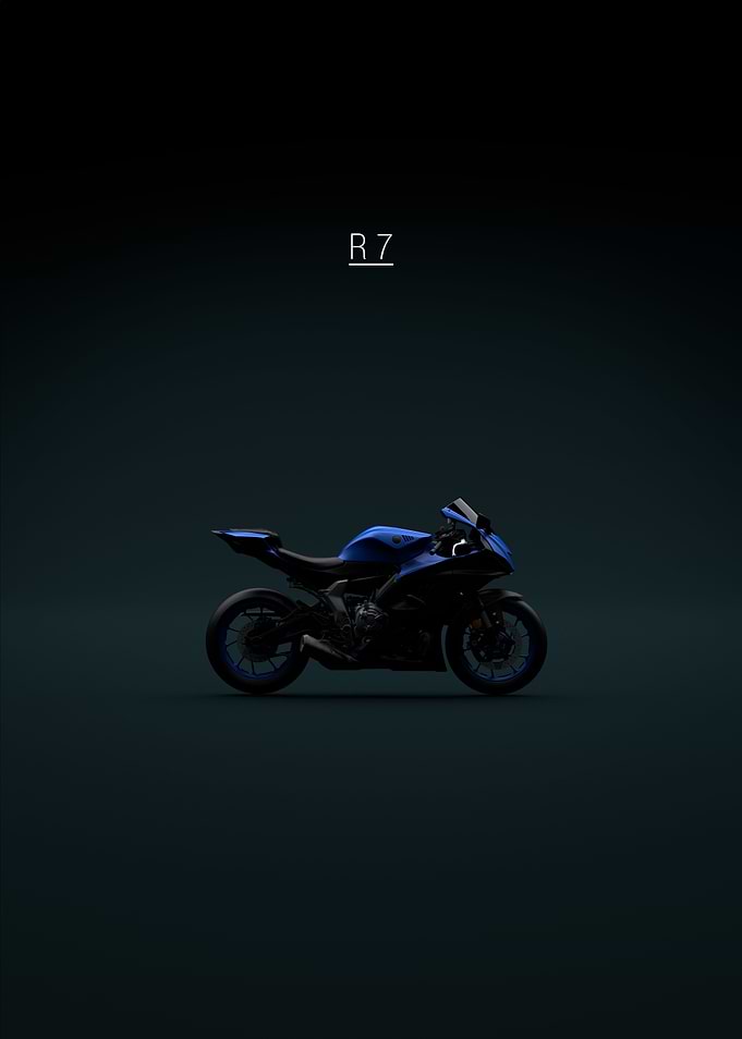 2022 Yamaha YZF R7 Blue