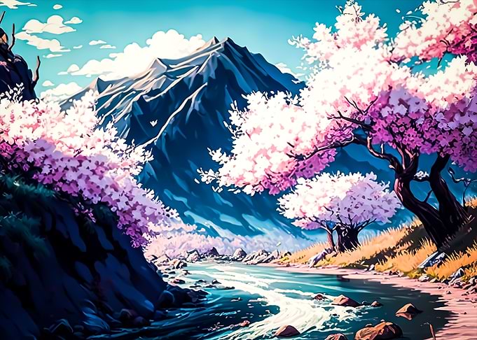 landcapes sakura japan
