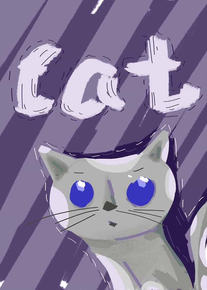 Cat Hand Drawn
