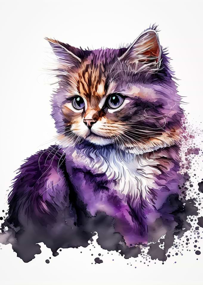 Cat watercolor