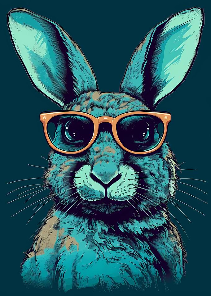 Rabbit With Sunglasses