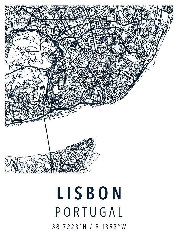 lisbon simple map