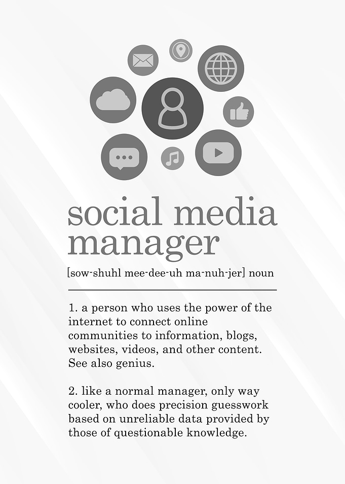 Funny Social Media Manager