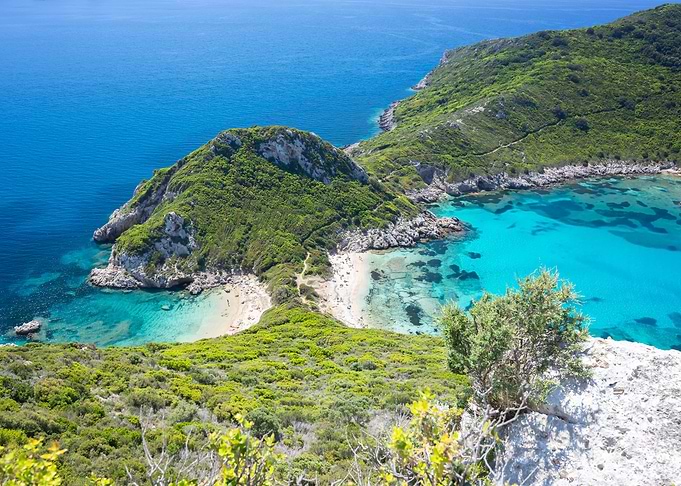 Exotic beach on the island