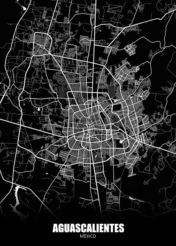 Aguascalientes Mexico Map