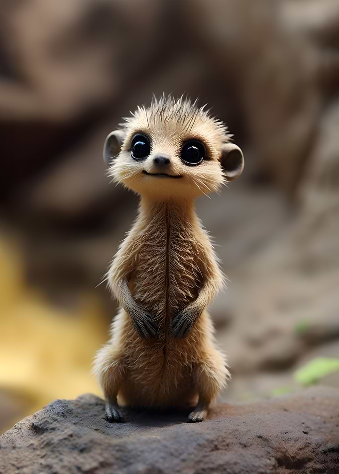 Snuggly Mini Baby Meerkat