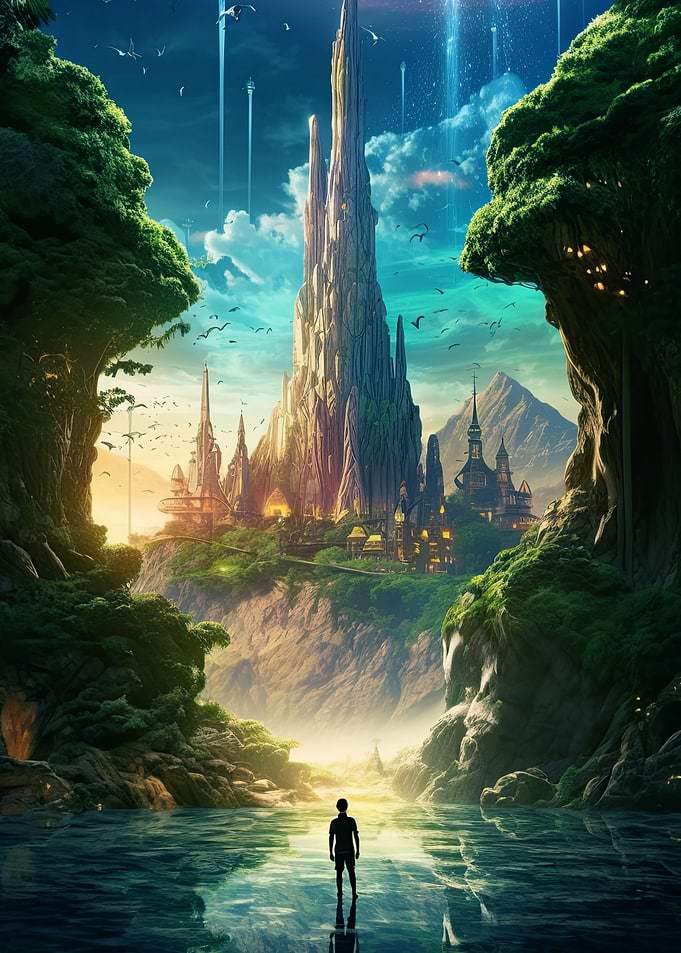 futuristic land