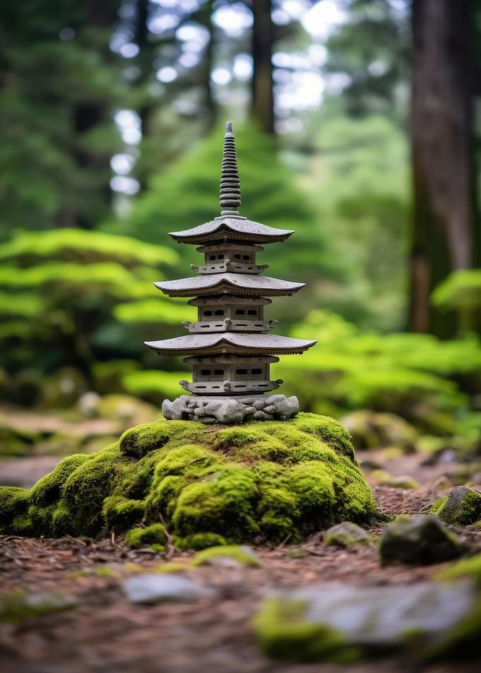 Zen Japanese Temple Pagoda