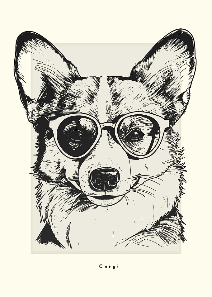 Corgi IIlustration